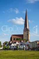 Blick auf die Petrikirche in Rostock