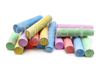 multicolored chalk