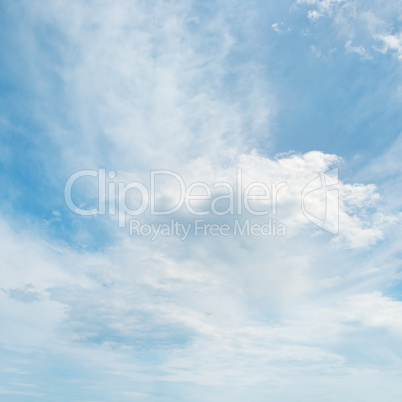 beautiful clouds in blue sky