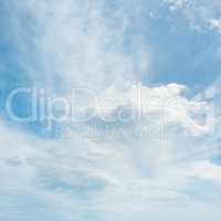 beautiful clouds in blue sky