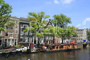 Houses in Amsterdam, Holland