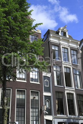 Houses in Amsterdam, Holland