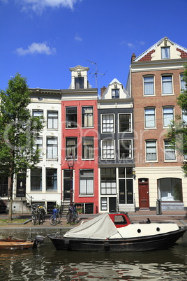 Houses in Amsterdam, Holland