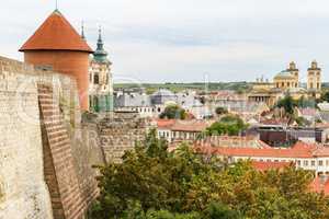 View from the Eger Castle in Hungary