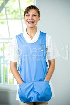 Portrait of happy nurse