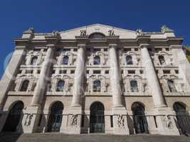 Milan stock exchange in Milan