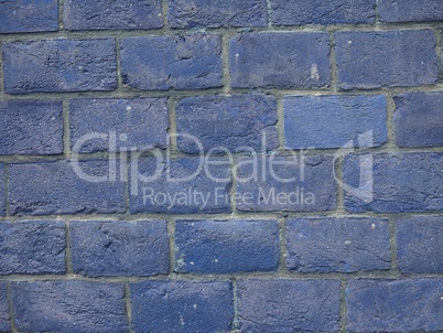 blue brick wall background