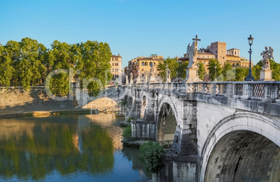 Saint Angel Bridge at sunset