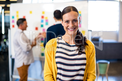 Young woman smiling at camera