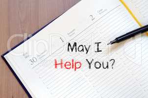 May i help you write on notebook
