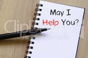 May i help you write on notebook