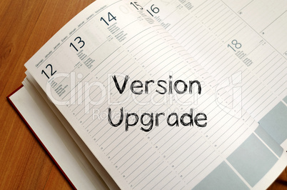 Version upgrade write on notebook
