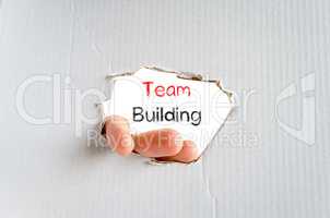 Team building text concept