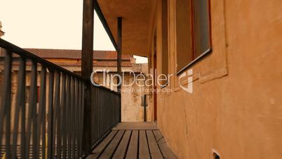 Descending a Flight of Stairs Towards Prague Castle