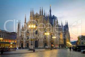 Duomo cathedral in Milan, Italy