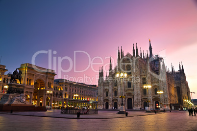Duomo cathedral in Milan, Italy