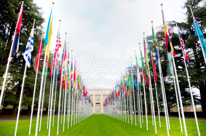 United Nations palace in Geneva