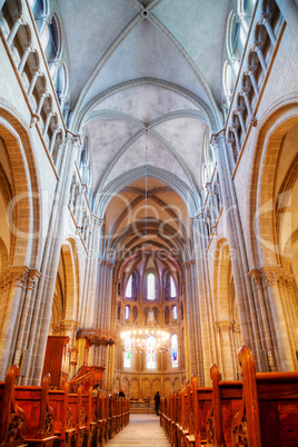 St Pierre Cathedral interior in Geneva