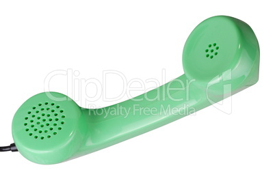 Old Green Rotary Telephone handset