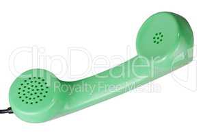 Old Green Rotary Telephone handset