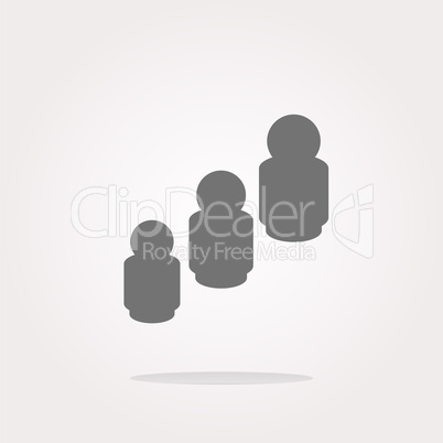 vector business man silhouette icon web app button. Web Icon Art. Graphic Icon Drawing