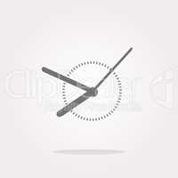 vector Clock icon web button sign. Web Icon Art. Graphic Icon Drawing