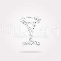 vector Champagne cup icon on internet button isolated on white. Web Icon Art. Graphic Icon Drawing