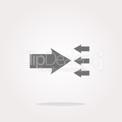 vector arrow icon web button isolated on white. Web Icon Art. Graphic Icon Drawing