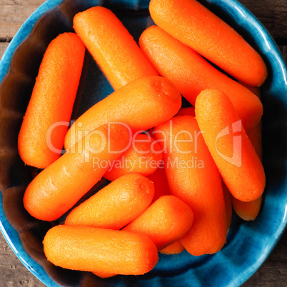 Fresh baby carrots