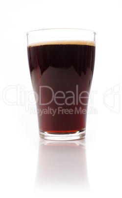 Glass of malt beer