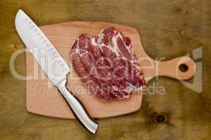 Pork on a cutting board