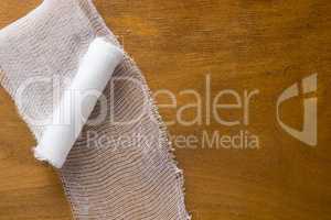 White medical gauze bandage