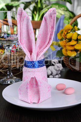 Napkin Easter Bunny