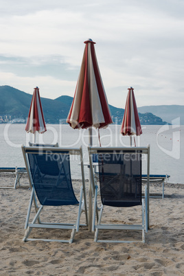 Umbrella in a Beach Resort