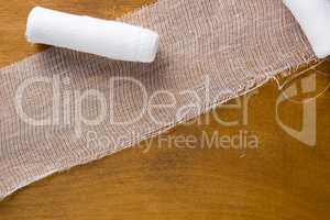 White medical gauze bandage