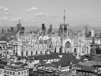 Aerial view of Milan, Italy