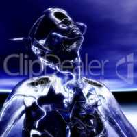 3D Illustration; 3D Rendering of a Cyborg