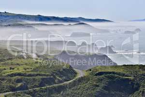 Foggy morning at Bodega Bay, Sonoma County, California's Pacific Coast