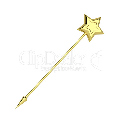 Golden magic wand