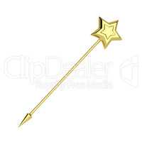 Golden magic wand