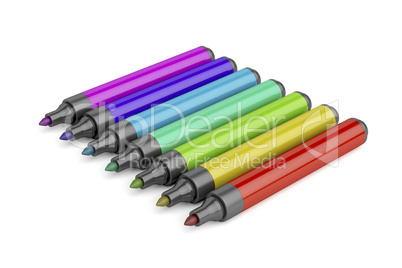 Markers with different colors