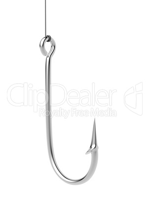 Steel fishing hook