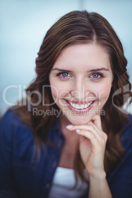 Portrait of beautiful woman smiling