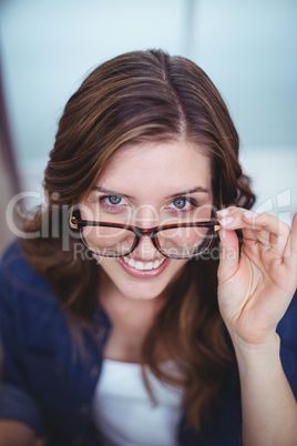 Portrait of beautiful woman smiling