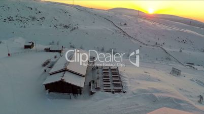 Ski Resort In The Morning
