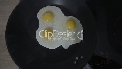 eggs in the pan