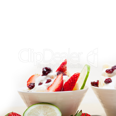 fruit and yogurt salad healthy breakfast