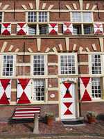 Malerische Häuser in Leiden