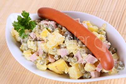Bockwurst und Kartoffelsalat