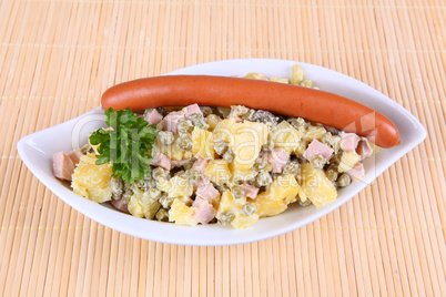 Bockwurst und Kartoffelsalat